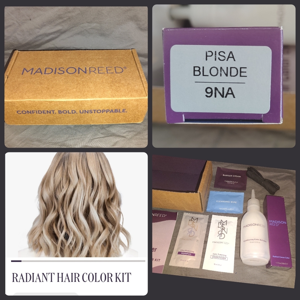Madison Reed Radiant Hair Color Kit ~ PISA BLONDE 9NA ~ New, Full Kit